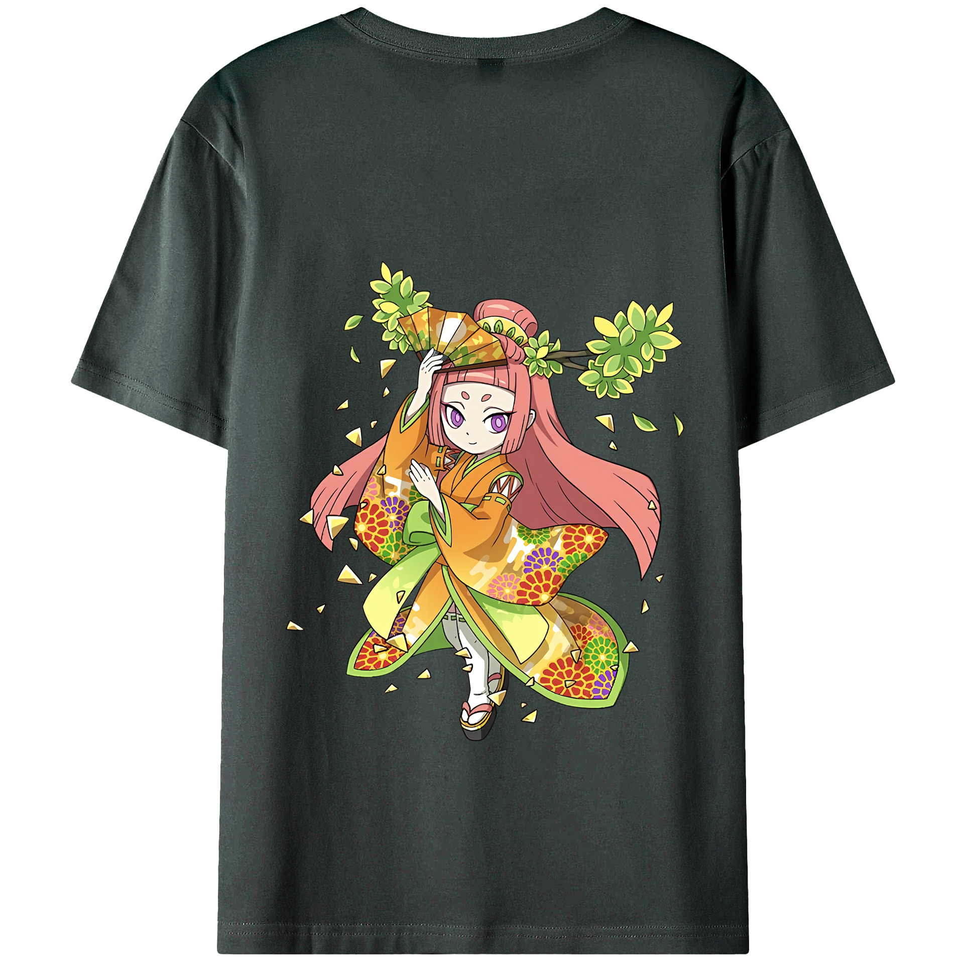 （画像用） 妖怪ウォッチ Yo-kai Watch 綿100％ メンズ半袖Tシャツ（バックプリント） 通気性